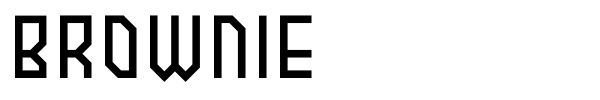 Brownie font preview